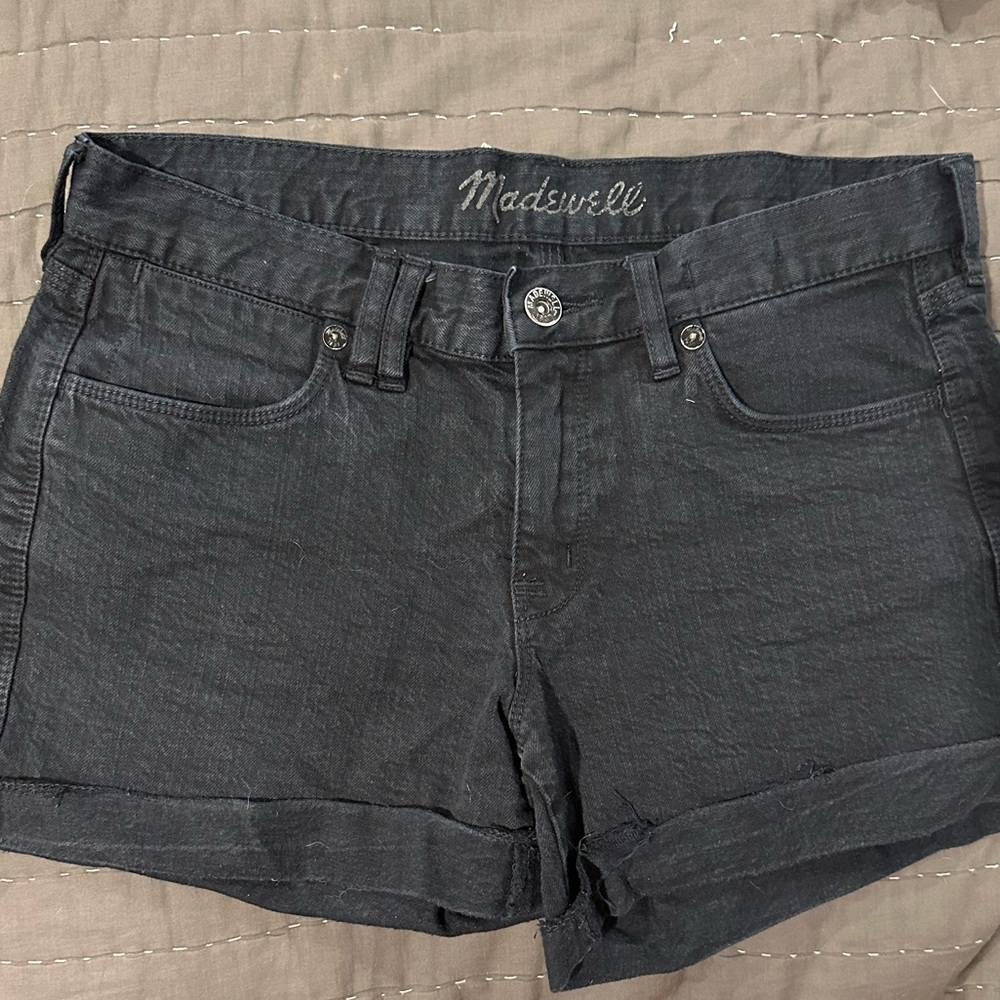 Madewell Black Denim Shorts Women’s Size 27